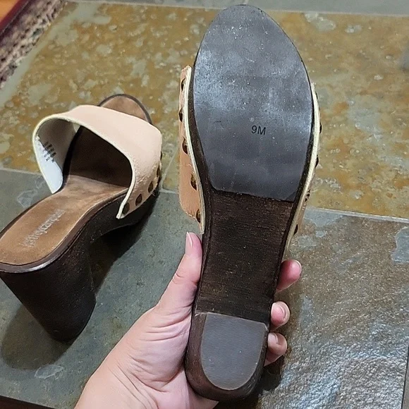 Jeffrey Campbell - Dlight-F Pink Calf Hair Riveted Platform Sandals Womens - 9M - Picture 10 of 13